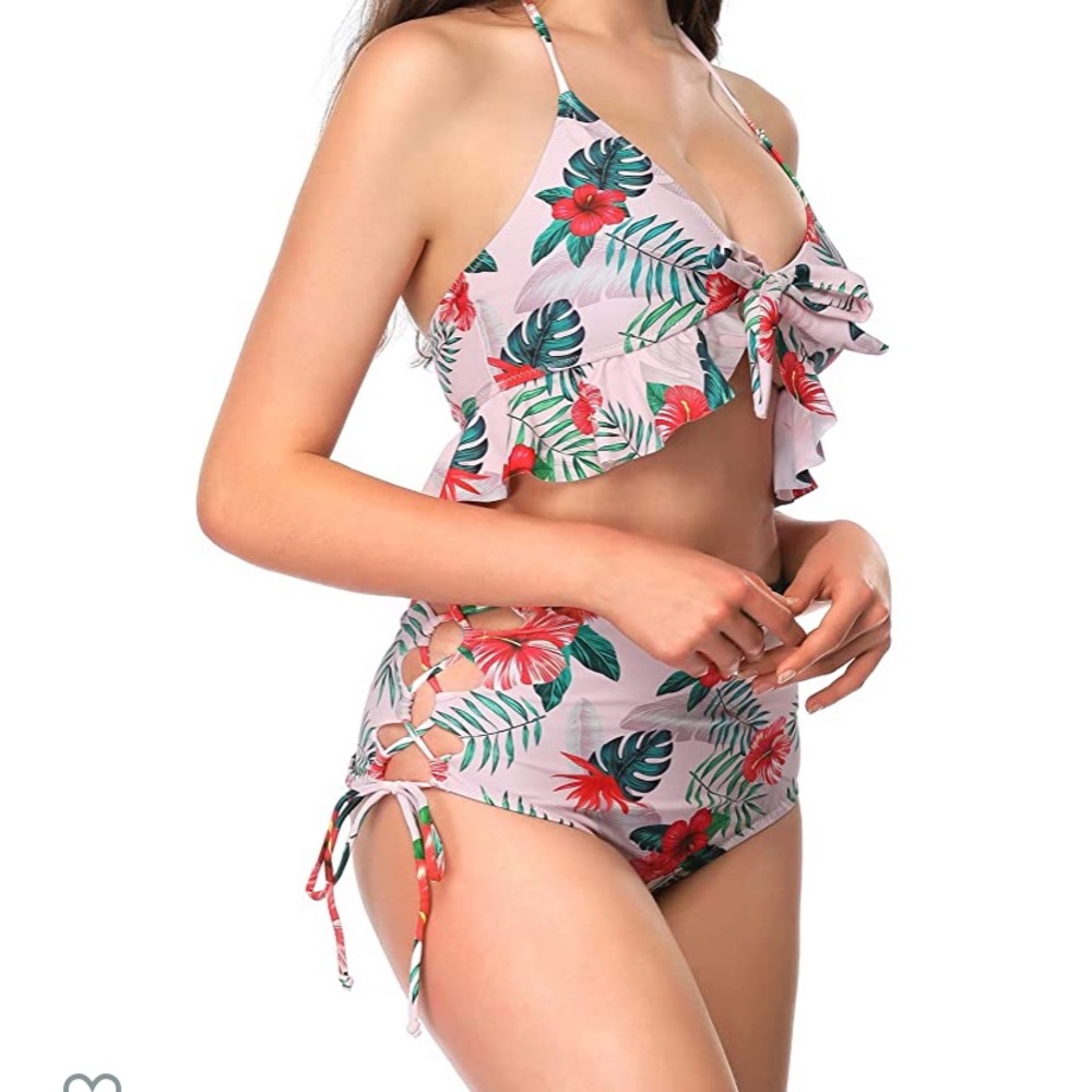 Two piece high waisted bikini